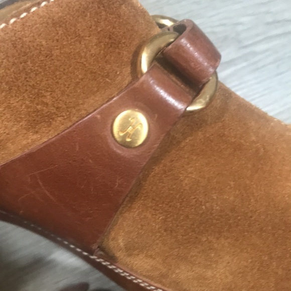 Cole Haan Warm Brown Suede & Leather Slip-On Clogs size 10 - Picture 9 of 11